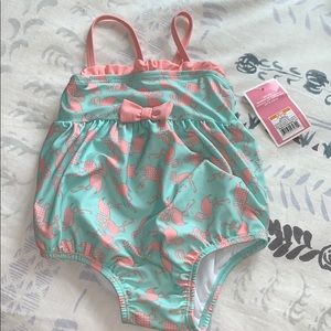 Baby Girl Flamingo Bathing Suit